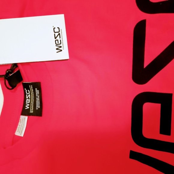 WESC / Long Sleeve Shirt / Red / Size Large - Picture 3 of 3